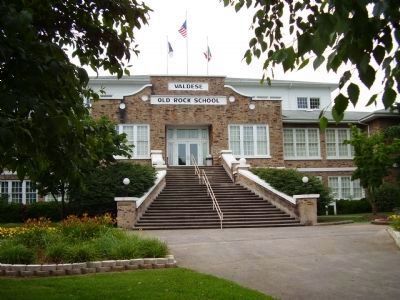 Valdese Old Rock School. Click for full size. Valdese Old Rock School image. Click for full size.