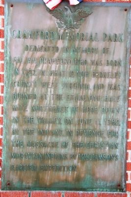 Crawford Memorial Park Marker image. Click for full size.