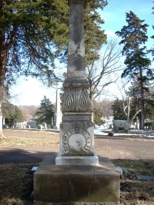 Headstone of Senator James Lane image. Click for full size.