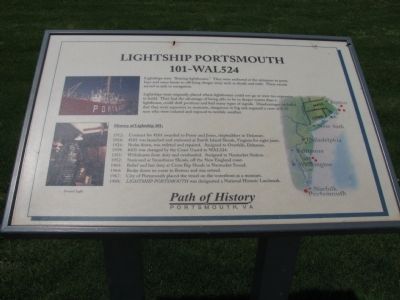 Lightship Portsmouth Marker. Click for full size. Lightship Portsmouth Marker image. Click for full size.