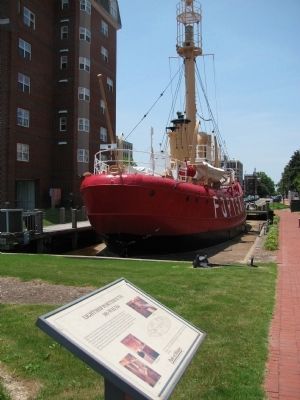 Lightship Portsmouth and Marker image. Click for full size.