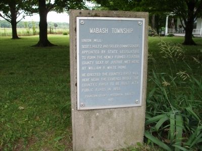 " Union Mill " - Wabash Township Marker image. Click for full size.