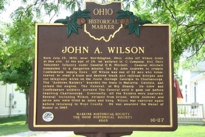 John A. Wilson Marker image. Click for full size.