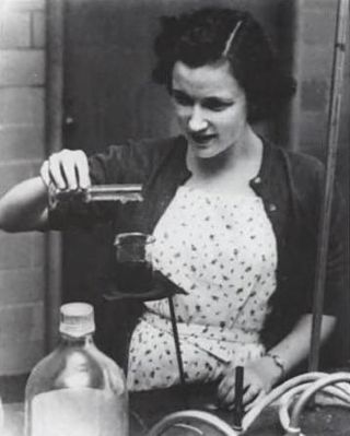 Margaret Marie Snider in a Science Lab image. Click for full size.