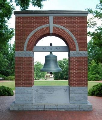 The Old Tillman Hall Bell -<br>North Side image. Click for full size.