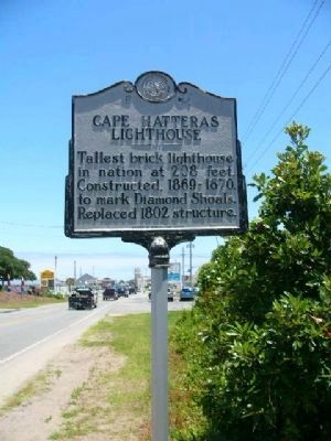 Cape Hatteras Lighthouse Marker. Click for full size. Cape Hatteras Lighthouse Marker image. Click for full size.