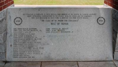 The Old Tillman Hall Bell Marker -<br>North Base. Click for full size. The Old Tillman Hall Bell Marker -<br>North Base image. Click for full size.