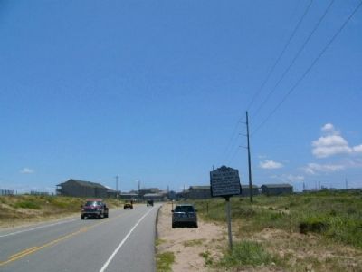 Billy Mitchell marker (original location) and Radio Milestone Marker image. Click for full size.