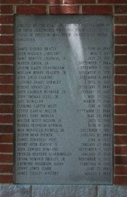 The Old Tillman Hall Bell Marker -<br>East Panel. Click for full size. The Old Tillman Hall Bell Marker -<br>East Panel image. Click for full size.