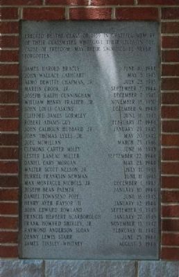 The Old Tillman Hall Bell Marker -<br>East Panel image. Click for full size.