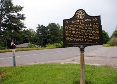 Old Burnt Hickory P.O. Marker image. Click for full size.