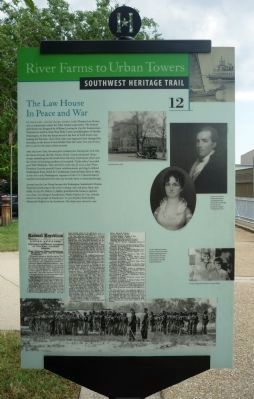 The Law House In Peace and War Marker image. Click for full size.
