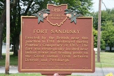 Fort Sandusky Marker image. Click for full size.
