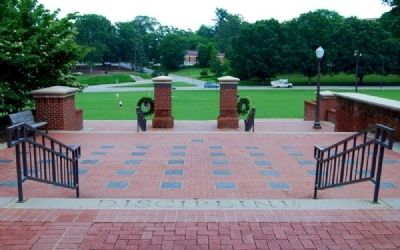 Military Heritage Plaza -<br>Looking East Across Bowman Field image. Click for full size.