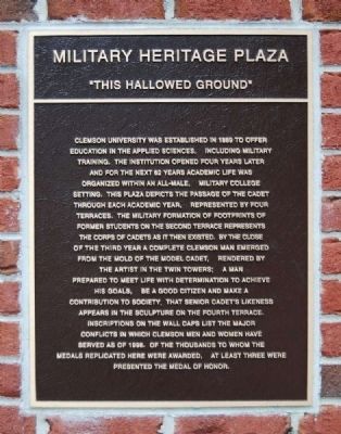 Military Heritage Plaza Marker image. Click for full size.