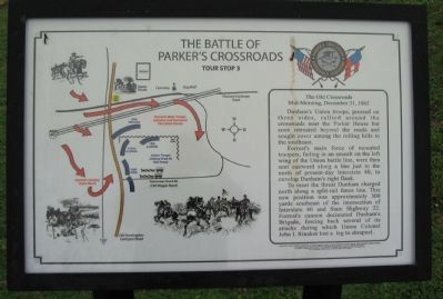 The Battle of Parker's Crossroads Marker. Click for full size. The Battle of Parker's Crossroads Marker image. Click for full size.