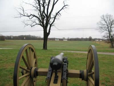 Confederate Artillery Field of Fire. Click for full size. Confederate Artillery Field of Fire image. Click for full size.