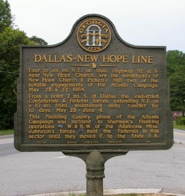 Dallas - New Hope Line Marker image. Click for full size.