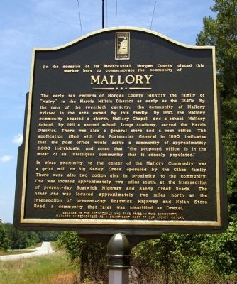 Mallory Marker. Click for full size. Mallory Marker image. Click for full size.