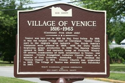 Village of Venice Marker image. Click for full size.