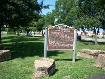 Area photo of the Capital of Kansas Marker image. Click for full size.