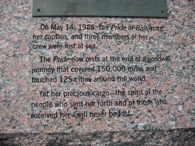 Pride of Baltimore Marker image. Click for full size.
