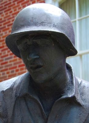 And Then There Was War Statue -<br>Detail of Soldier's Face image. Click for full size.