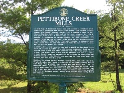 Pettibone Creek Mills Marker image. Click for full size.
