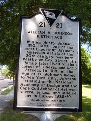 William H. Johnson Birthplace Marker image. Click for full size.