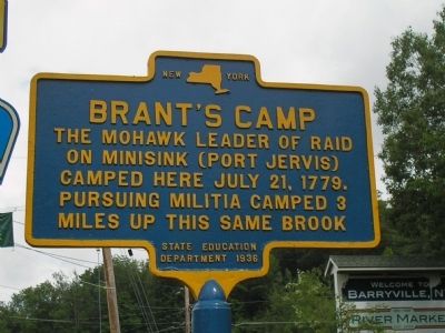 Brant�s Camp Marker image. Click for full size.
