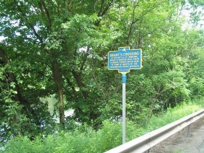 Marker in Minisink Ford. Click for full size. Marker in Minisink Ford image. Click for full size.