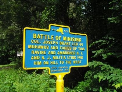 Battle of Minisink Marker. Click for full size. Battle of Minisink Marker image. Click for full size.