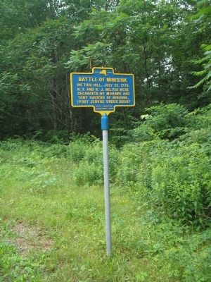 Battle of Minisink Marker. Click for full size. Battle of Minisink Marker image. Click for full size.