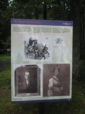 The Battle at Minisink Marker. Click for full size. The Battle at Minisink Marker image. Click for full size.