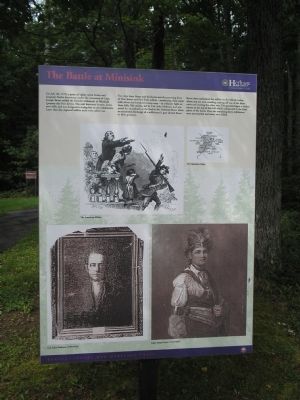 The Battle at Minisink Marker image. Click for full size.