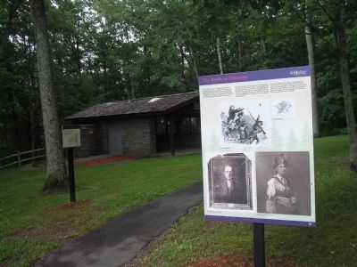 Marker in Minisink Battleground Park. Click for full size. Marker in Minisink Battleground Park image. Click for full size.