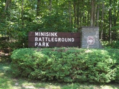 Minisink Battleground Park. Click for full size. Minisink Battleground Park image. Click for full size.
