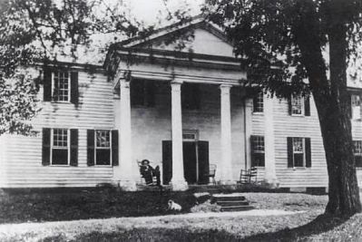 Historical Photograph of Fort Hill<br>Thomas Green Clemson on North Porch image. Click for full size.