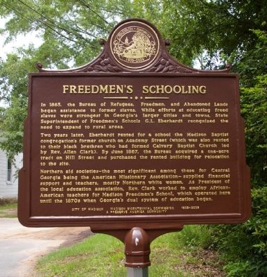 Freedmen's Schooling Marker image. Click for full size.