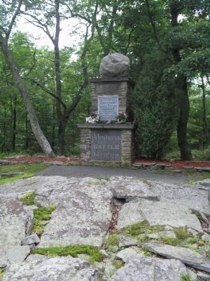 Marker in Minisink Battleground Park. Click for full size. Marker in Minisink Battleground Park image. Click for full size.