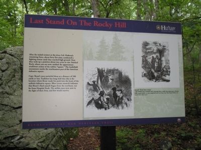 Last Stand On The Rocky Hill Marker image. Click for full size.