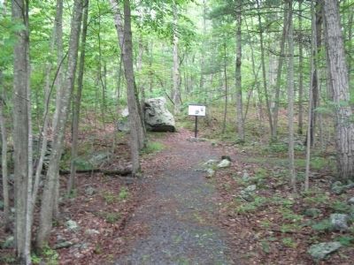 Marker on the Battleground Trail image. Click for full size.