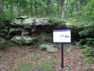 Marker at Hospital Rock. Click for full size. Marker at Hospital Rock image. Click for full size.