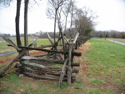 Reconstructed Split Rail Fence image. Click for full size.