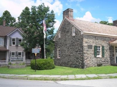 Decker Fort Marker on W Main Street image. Click for full size.