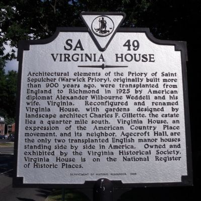 Virginia House Marker image. Click for full size.