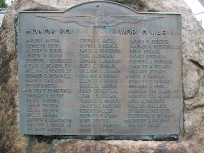Bridgewater WW II Memorial image. Click for full size.