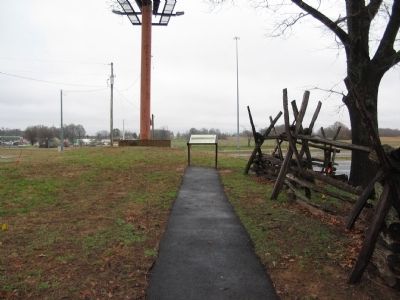 Battlefield Overview Marker on the Walking Trail image. Click for full size.