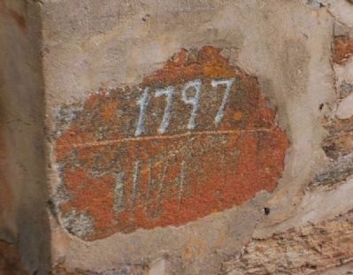 Date (1797) Carved into Brick image. Click for full size.