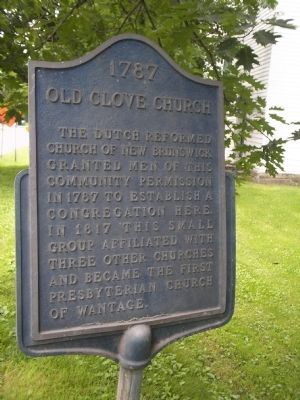 Old Clove Church Marker image. Click for full size.